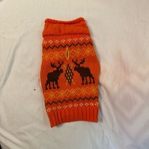 Orange dog sweater